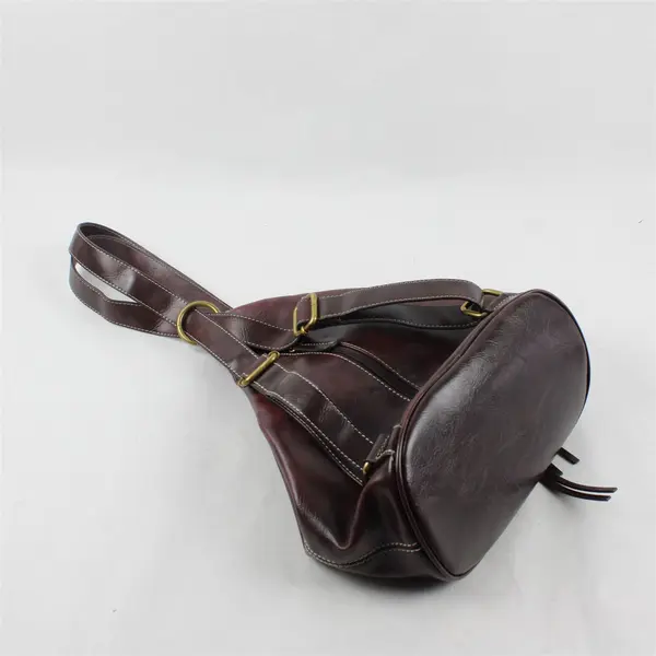 Vintage Nine & Co Brown Faux Leather Convertible By Nine West Women's Sling Bag