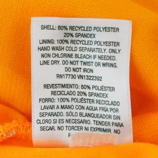 Wild Fable Neon Orange Ribbed Bikini Top Women's Medium 8-10