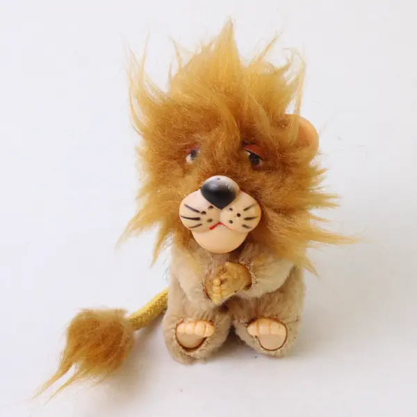 Vintage 1980's Lion Hugger Clip Clinger Pencil Topper Figure 3" Tall