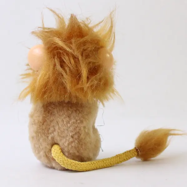 Vintage 1980's Lion Hugger Clip Clinger Pencil Topper Figure 3" Tall