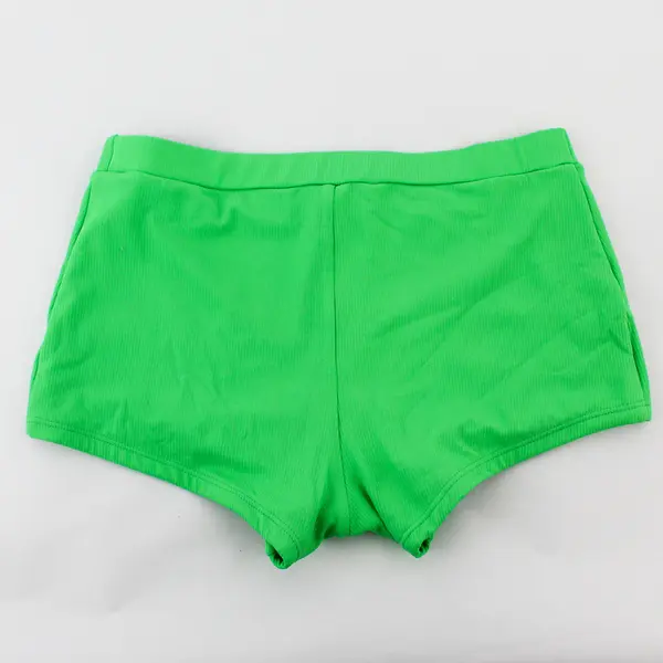 Wild Fable Bright Green Ribbed Swim Bikini Shorts Women's XS 0-2