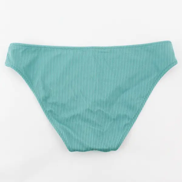 Shade & Shore Turquoise Blue Ribbed Bikini Bottoms Women's Medium