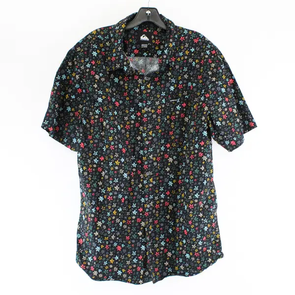 Quiksilver Multicolor Floral Short-Sleeved Button-Up Men's XL