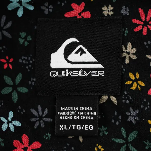 Quiksilver Multicolor Floral Short-Sleeved Button-Up Men's XL