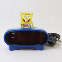 2003 Nickelodeon SpongeBob SquarePants LED Clock BC-SBC200 Tested Works