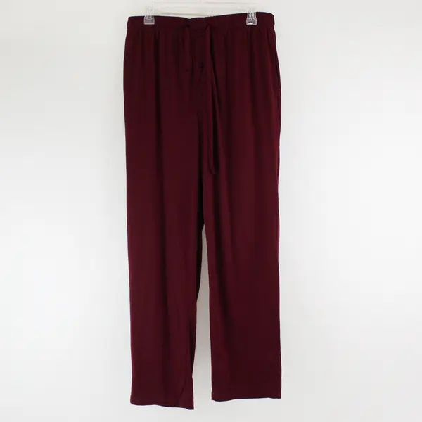 Hanes Burgundy Pajama Pants Men's Size Large