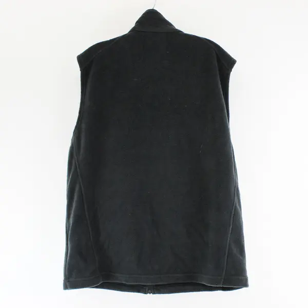 Columbia Black Fleece Zip-Up Vest Men's Large