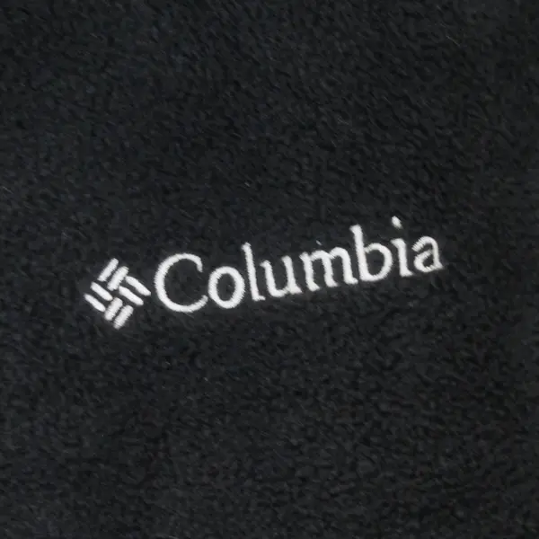Columbia Black Fleece Zip-Up Vest Men's Large