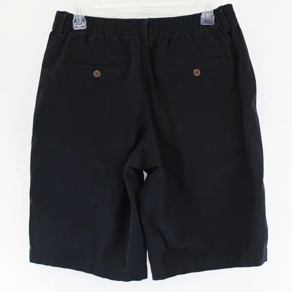 Lands' End Dark Navy Flat-Front Shorts Women's Size 8