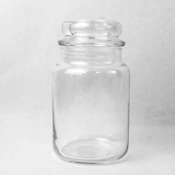 Yankee Candle Empty Glass Jar w/ Lid 7in Tall Craft Storage Display
