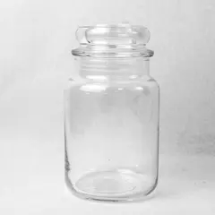 Yankee Candle Empty Glass Jar w/ Lid 7in Tall Craft Storage Display