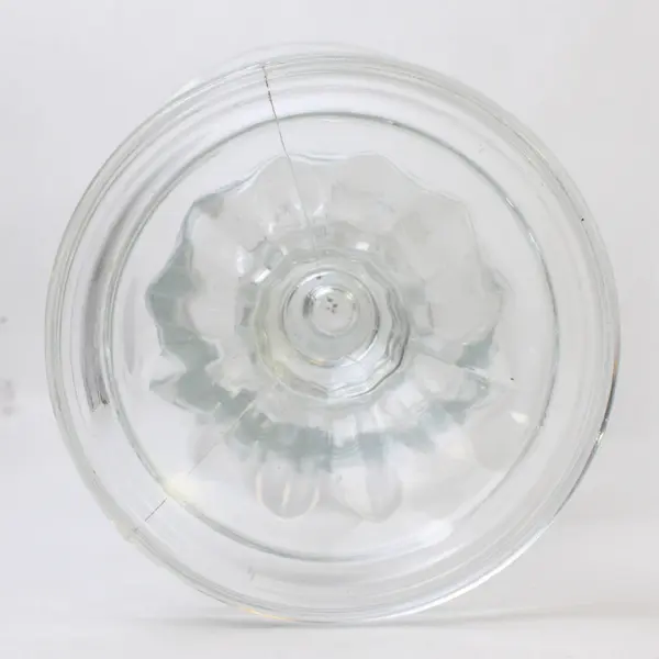 Vintage Home Interiors Hurricane Glass Vase 11" Clear Made in USA