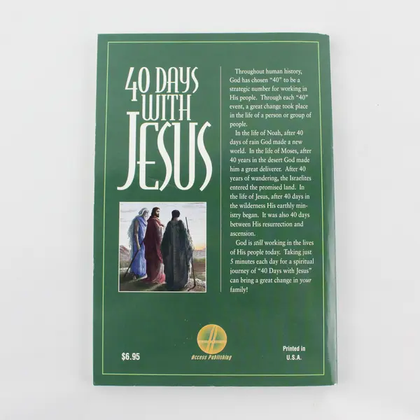 Vintage 40 Days With Jesus 1991 Access Publishing Paperback Good