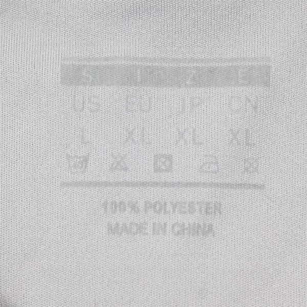 Light Gray Long-Sleeved Activewear T-Shirt Men's Large