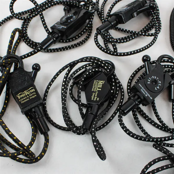 Lot of 14 Bungee Lanyards from Three Rivers, Mill, Spirit Mountain Casinos