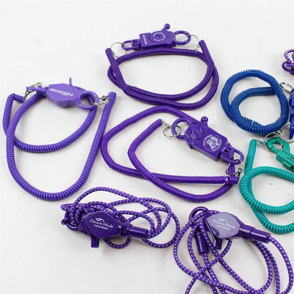 Lot of 9 Bungee Lanyards from Chinook Winds & 7 Feathers Casinos