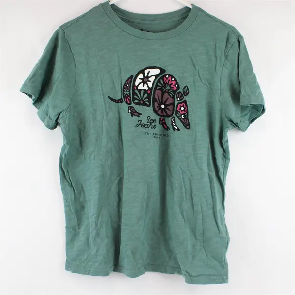 Lee Jeans Armadillo Green Graphic T-Shirt Women's Large