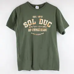 Delta Pro Weight Sol Duc Hot Springs Resort Green T-Shirt Adult Medium