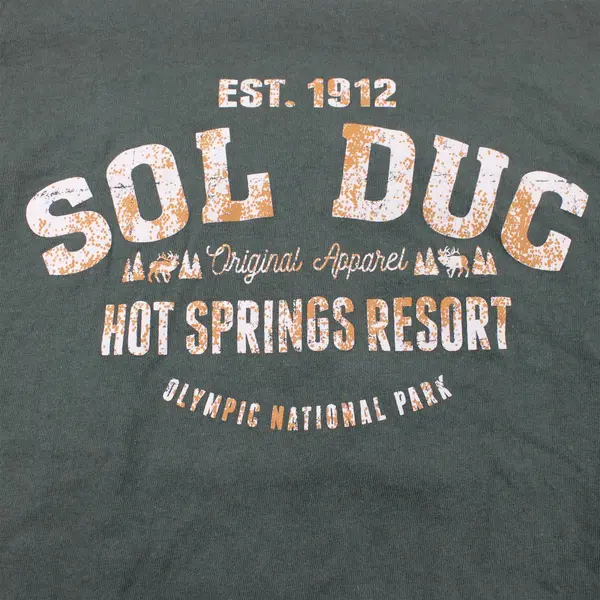 Delta Pro Weight Sol Duc Hot Springs Resort Green T-Shirt Adult Medium