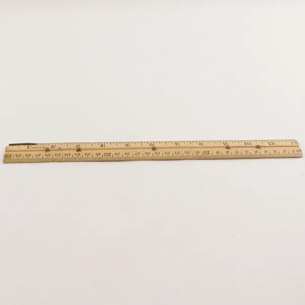 Lot Of 6 Assorted Solid Wooden Rulers 12 Inch/1 Foot