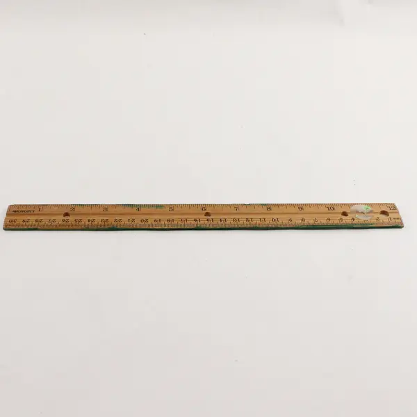 Lot Of 6 Assorted Solid Wooden Rulers 12 Inch/1 Foot