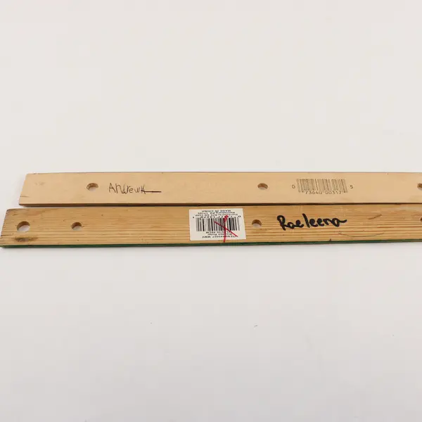 Lot Of 6 Assorted Solid Wooden Rulers 12 Inch/1 Foot