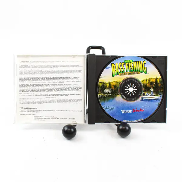 Pro Bass Fishing Interactive Fishing Simulation PC CD-ROM w/Booklet Wizard Works