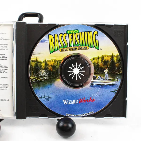 Pro Bass Fishing Interactive Fishing Simulation PC CD-ROM w/Booklet Wizard Works