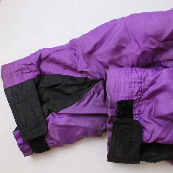 VTG Mountain Goat Purple & Neon Yellow Insulated Jacket Women's Medium FLAWED