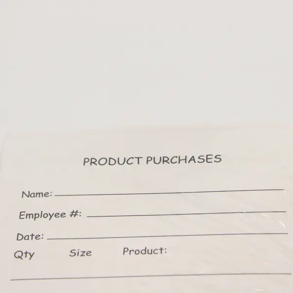 Lot Of 3 Unbranded White Paper Product Purchases Notepad Employee Deductions