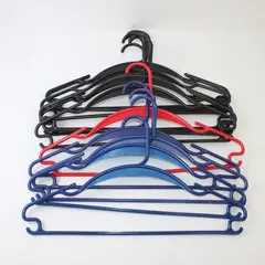 Mixed Lot of 12 Plastic Clothes Hangers Closet Storage