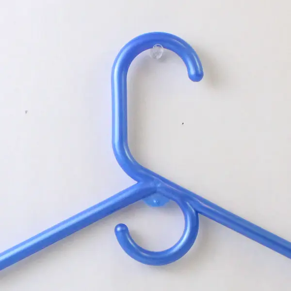 Mixed Lot of 10 Plastic Clothes Hangers Varied Colors