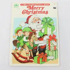 Vintage 1985 Golden Book Merry Christmas Coloring Activity Book