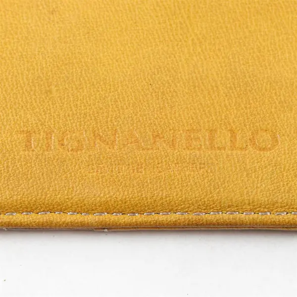 Tignanello Yellow Leather Slim Card Holder Wallet