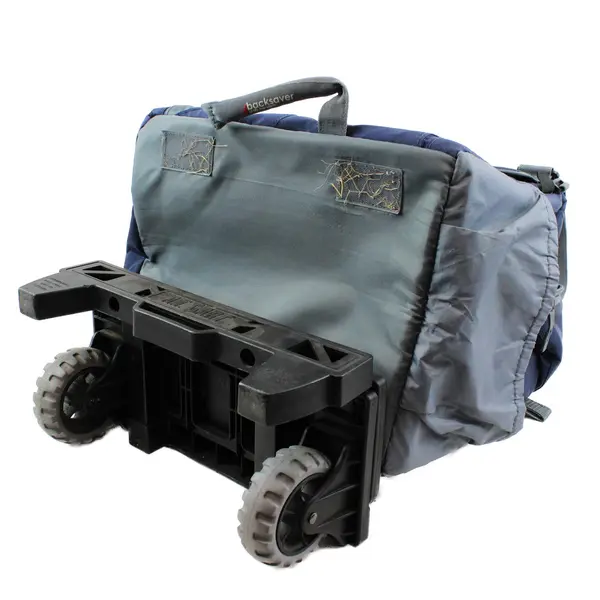Ci-Sport Blue/Gray Rolling Collapsible Cooler Bag Backsaver Straps Sports/Travel