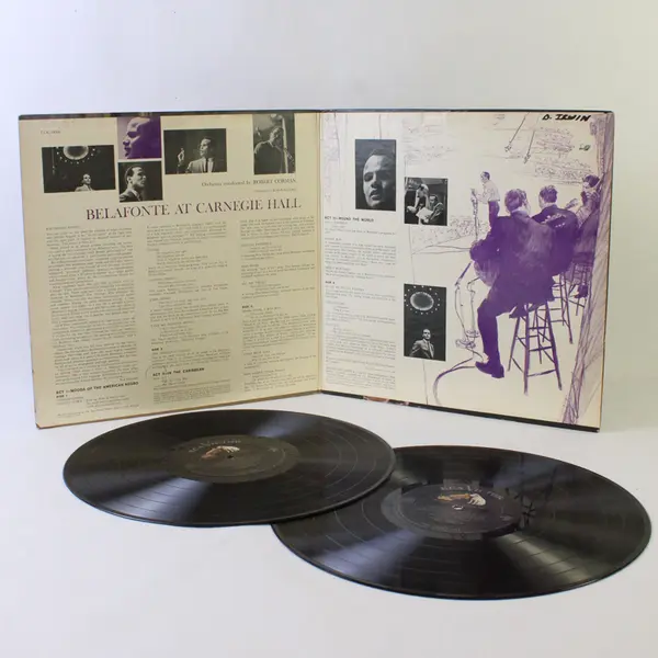Harry Belafonte At Carnegie Hall 2-LP Double Album RCA Victor Vinyl Record