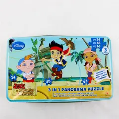 Disney Jake & The Neverland Pirates 3 in 1 Panorama Jigsaw Puzzle in Tin #32066 