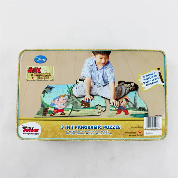 Disney Jake & The Neverland Pirates 3 in 1 Panorama Jigsaw Puzzle in Tin #32066 