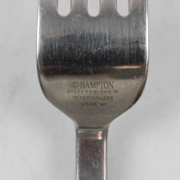 Lot of Three Hampton Silversmiths 18/10 Dinner Forks. Pattern Unknown.