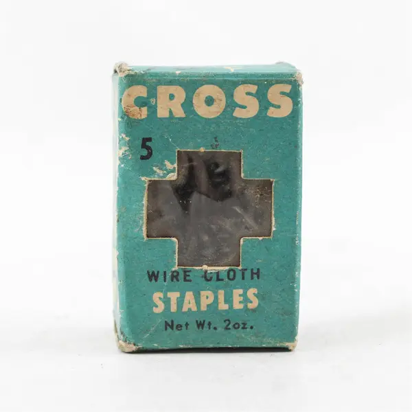 Vintage WW Cross Blue Box #5 Wire Cloth Staples - Open Box Unused