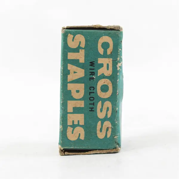 Vintage WW Cross Blue Box #5 Wire Cloth Staples - Open Box Unused