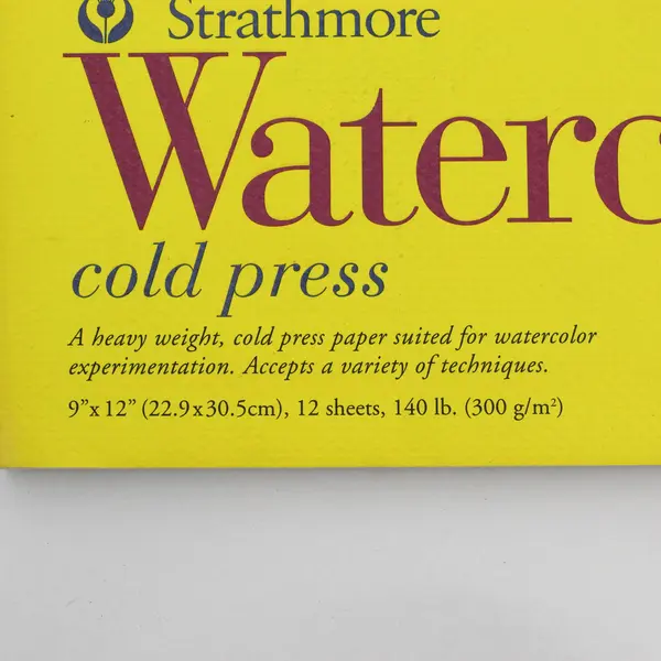 Strathmore Artist's Watercolor Pad 9" x 12" Unused