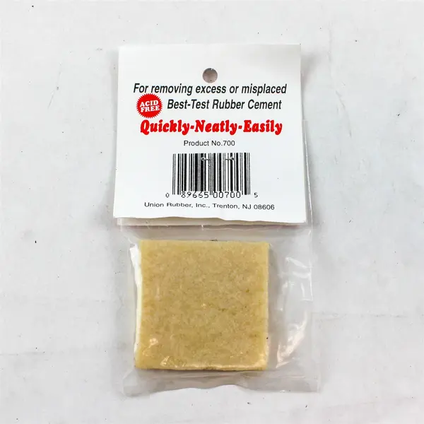 Best-Test Rubber Cement Pik-Up Square 2"x2" Model 700 New Hobby