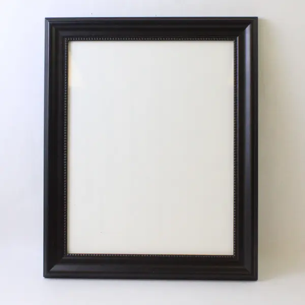  11"x14" Ornate Black Wall Picture Frame Made of Glass & Resin