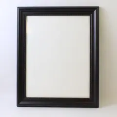  11"x14" Ornate Black Wall Picture Frame Made of Glass & Resin