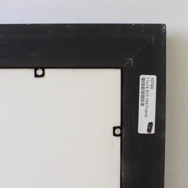  11"x14" Ornate Black Wall Picture Frame Made of Glass & Resin
