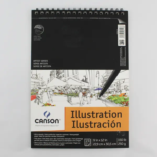Canson Acid Free Artist's illustration pad 9" x 12"