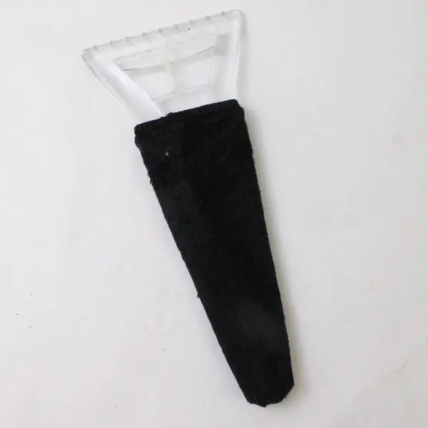 Travel Ice Scraper with Water-Resistant Black Mitt - New