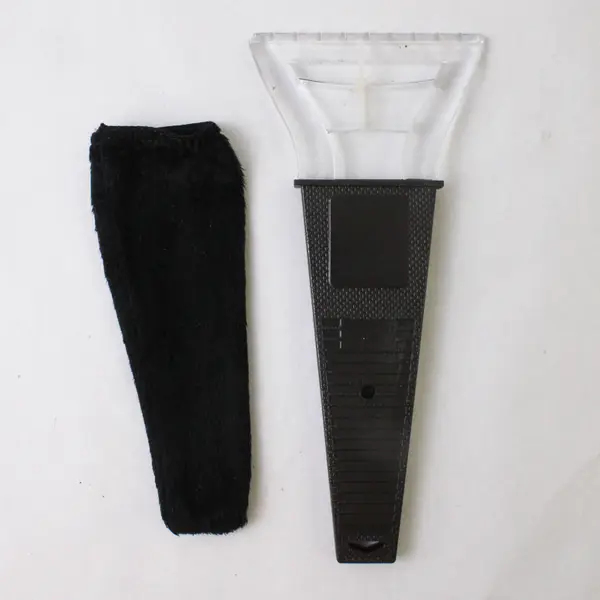 Travel Ice Scraper with Water-Resistant Black Mitt - New
