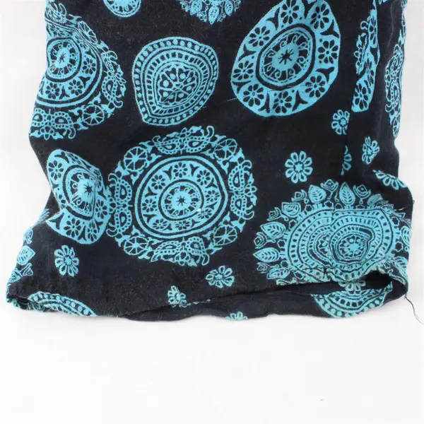 Blue and Black Cotton Lounge Pants Women's L/XL